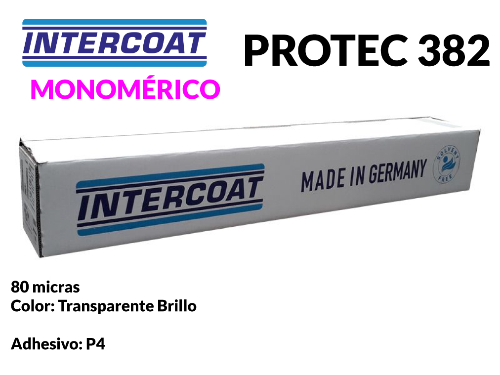 LAMINADOR INTERCOAT MONOM. PROTEC 382 TR/BR 1,050X50 80 MIC. K7W P4 | VZZ
